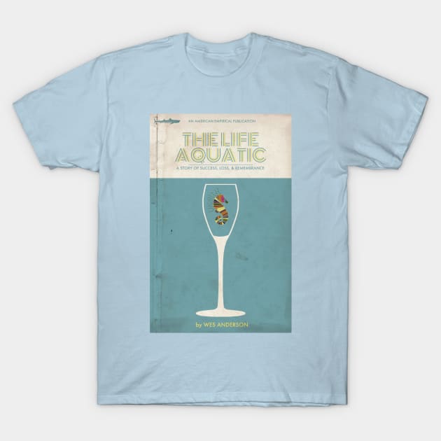 The Life Aquatic Book Cover Tee T-Shirt by trevorduntposterdesign